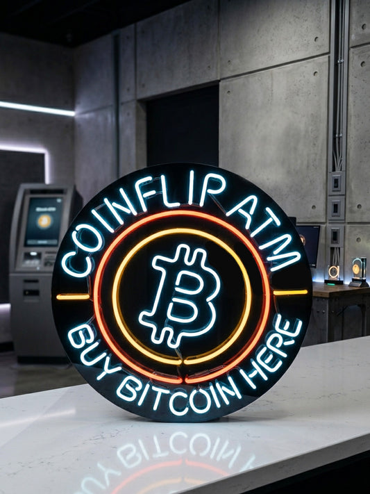 Bitcoin ATM Neon Sign