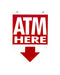 ATM Plastic Signs Here