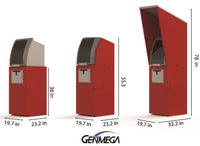 Base de blindaje modular para cajeros automáticos con cubierta y cubierta para cajeros automáticos Genmega/Hyosung 