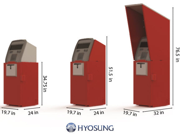 Base de blindaje modular para cajeros automáticos con cubierta y cubierta para cajeros automáticos Genmega/Hyosung 